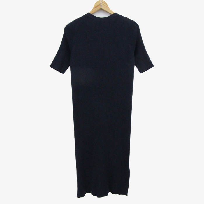 マカフィー ロングカーディガン トップス 半袖 リブニット トゥモローランド レディース Sサイズ ネイビー MACPHEE