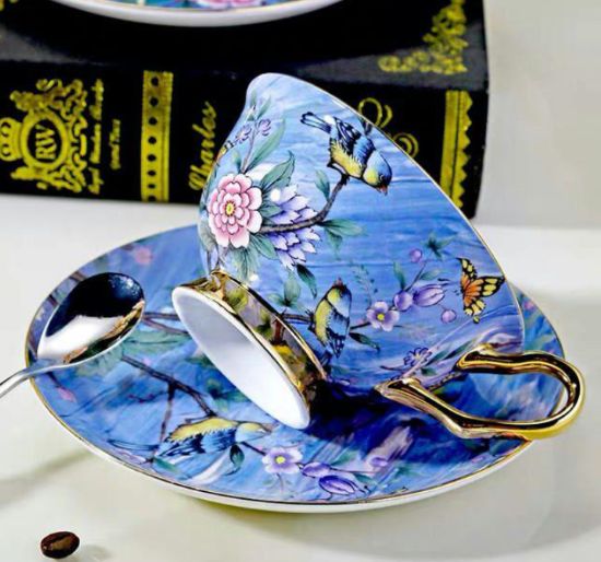 ティー コーヒーカップセット カップ＆ソーサー6客セット陶磁器ティーセット