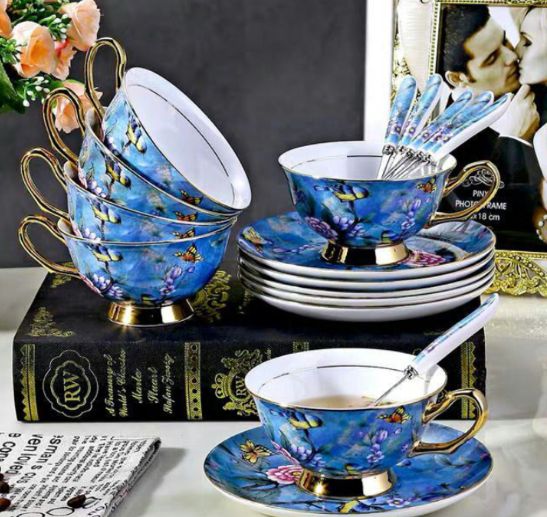 ティー コーヒーカップセット カップ＆ソーサー6客セット陶磁器ティーセット WWW_OPDRERGINERDOGAN_COM