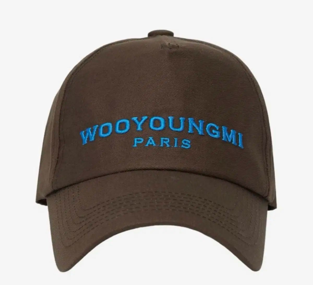 WOOYOUNGMI ウーヨンミ エンブロイダード ベースボールキャップ 帽子 ブラウン