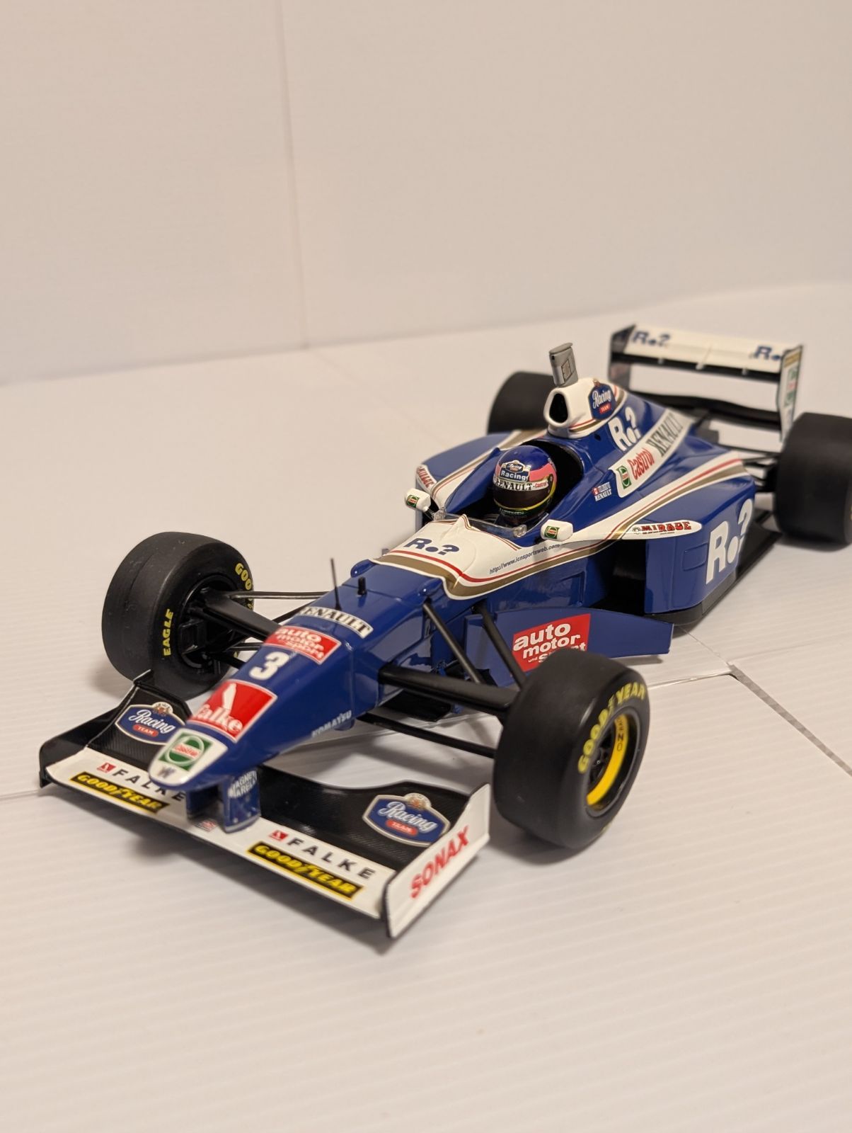 注意1/18ウィリアムズFW19ジャック・ビルヌーブボックス仕様