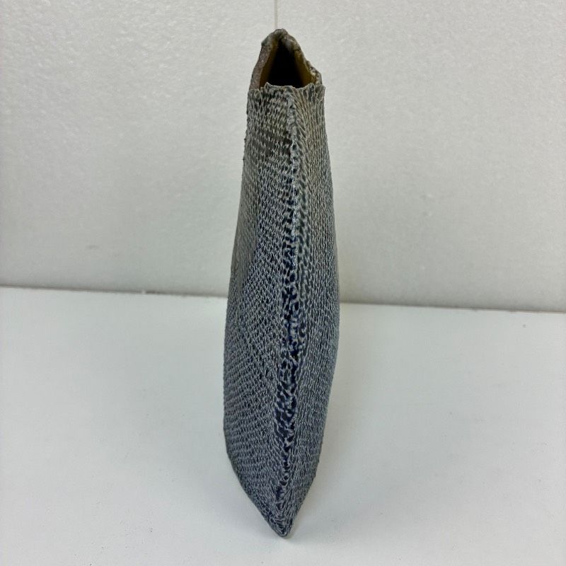 一の瀬焼 丸田窯元 塩釉布目扁壺 丸田巧 花器 花瓶 陶器 - メルカリ