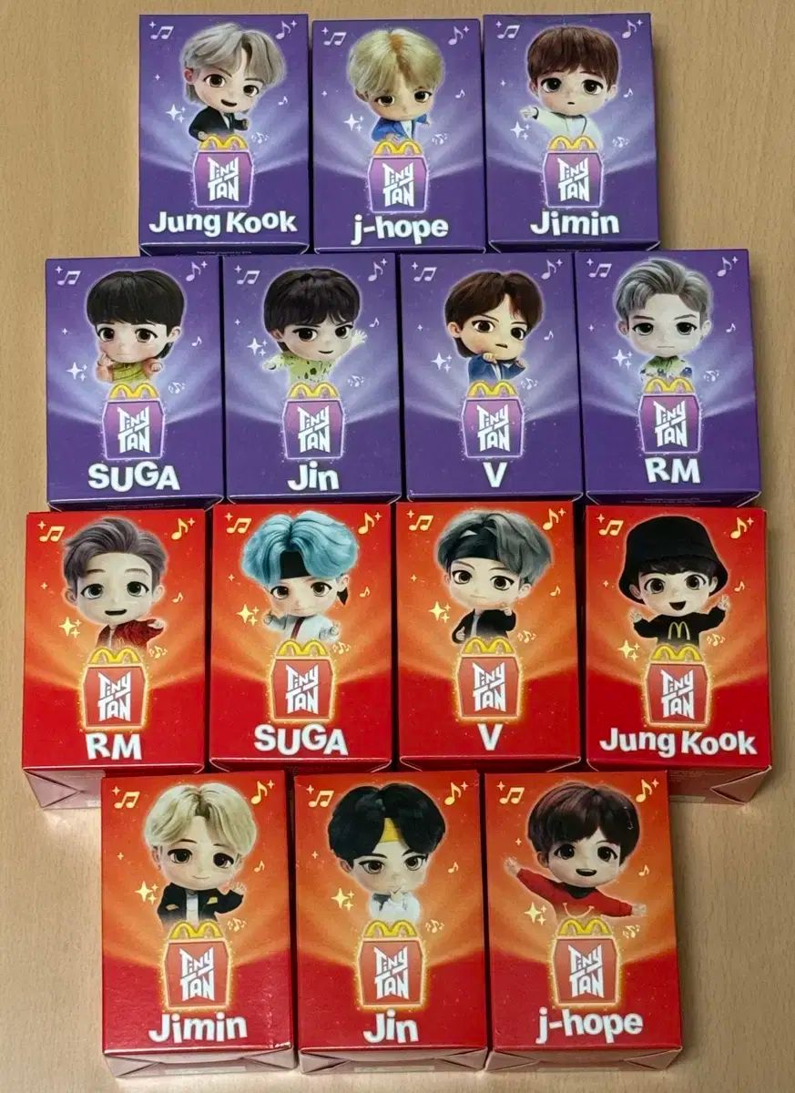 マクドナルド ハッピーセット BTS TinyTAN フィギュア 14種