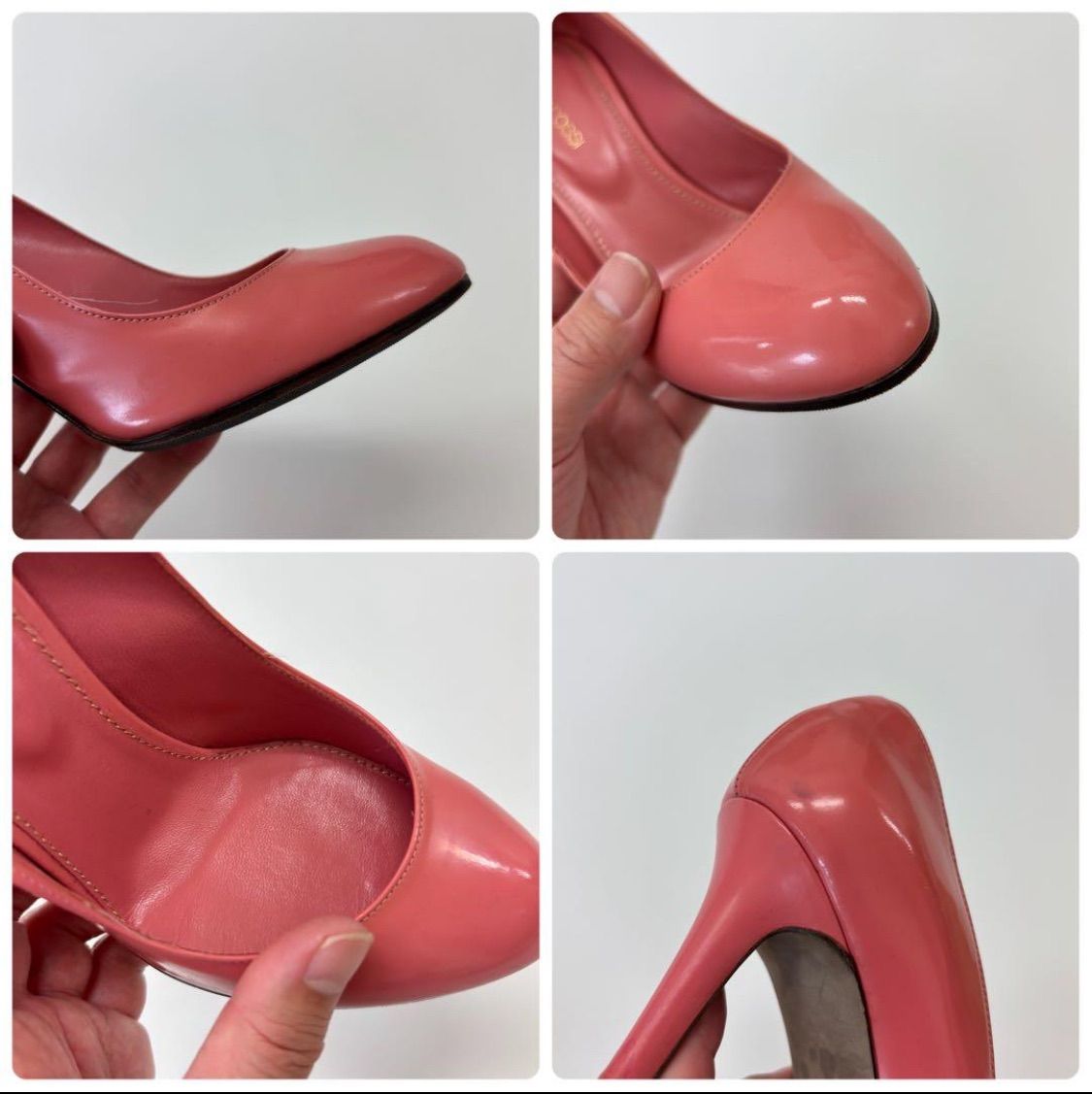 sergio rossi パンプス 37 ヒール約7㎝ ピンクべージュ sergio rossi