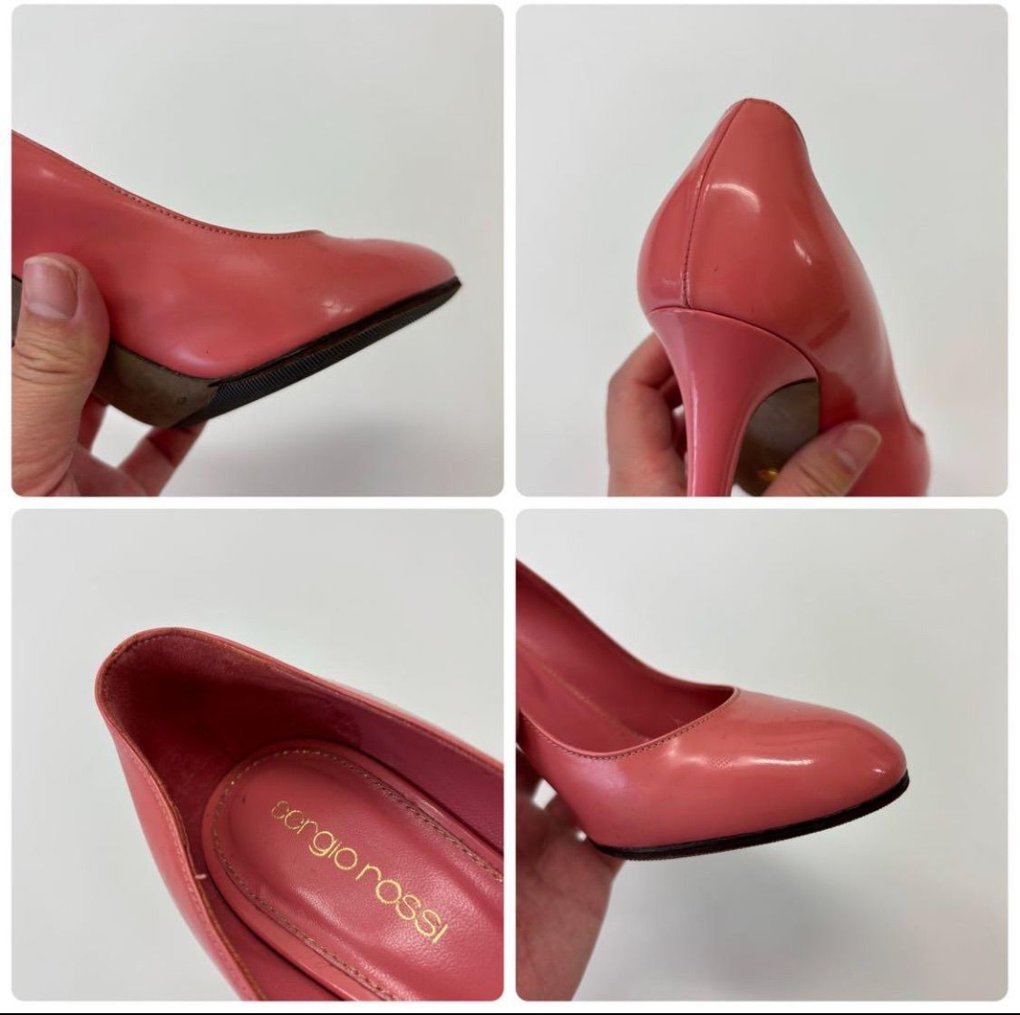 Sergio Rossi セルジオロッシ ヒール パンプス ピンク 36 1/2 706