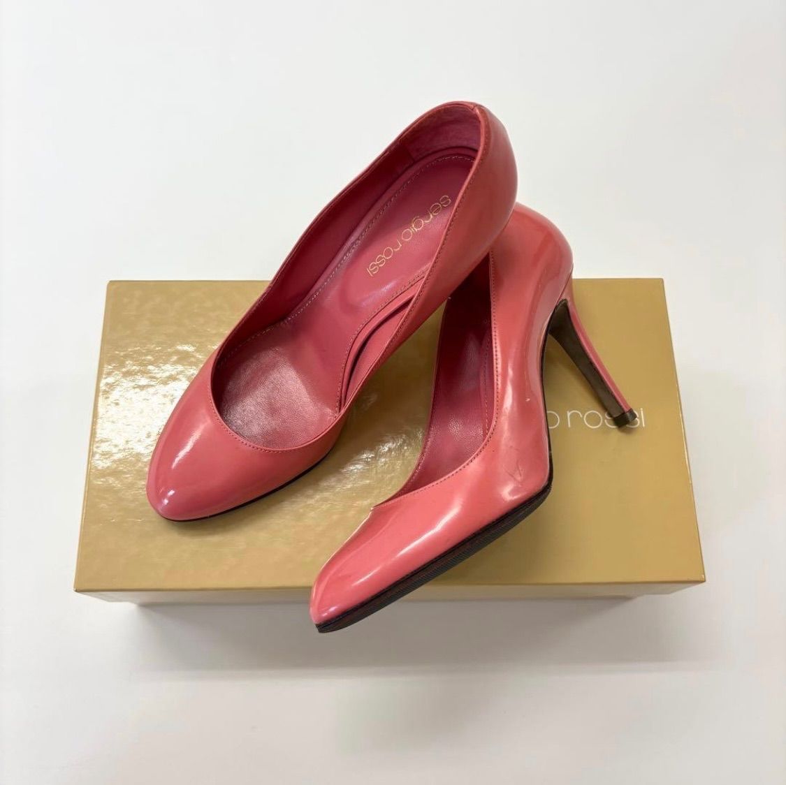 Sergio Rossi セルジオロッシ ヒール パンプス ピンク 36 1/2 706