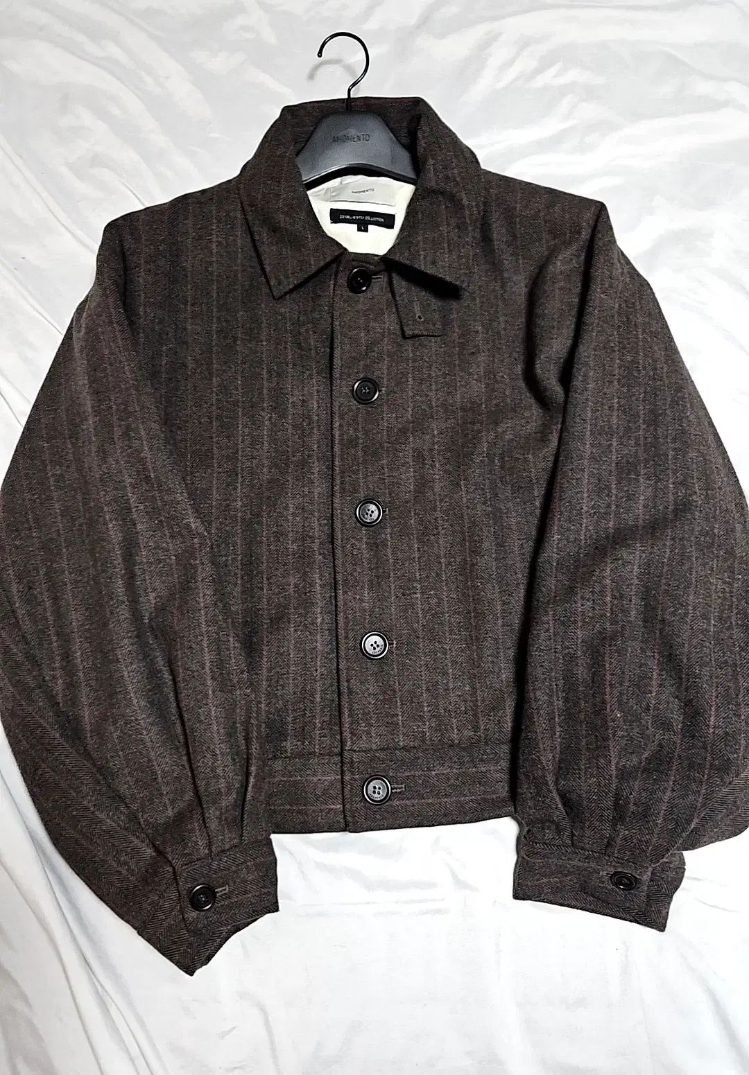 アモーメント 23FW ウール ストライプ マーティン セットアップ