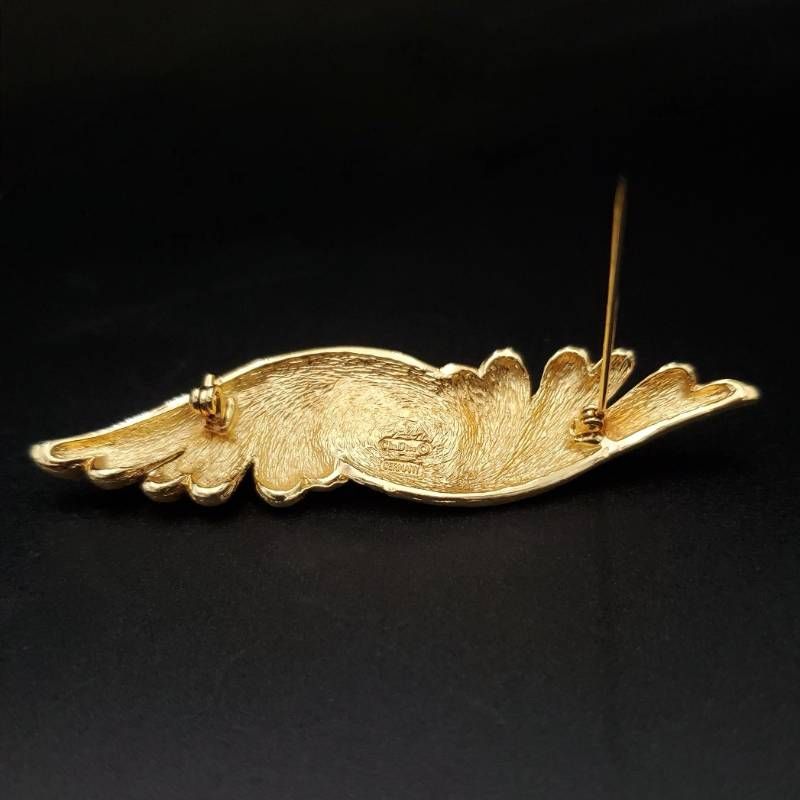 美品 Christian Dior クリスチャンディオール ブローチ フェイクパール