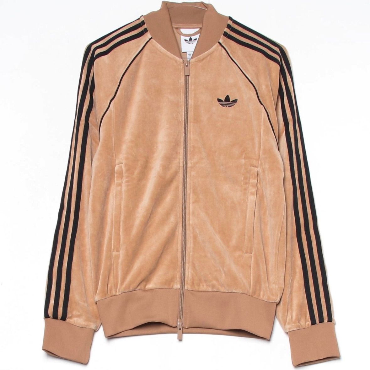 新品M⭐️adidas アディカラー ブラウン ベロア トラックトップ 風早 