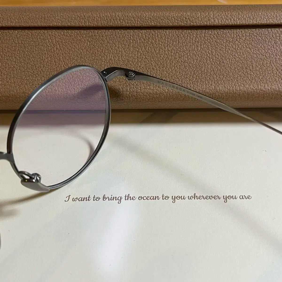  麻数長 コード C アンド アンティークシルバー 48 サイズ MASUNAGA CHORD サングラス 小物