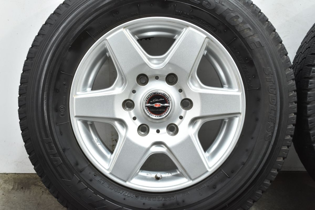  6本スポーク 15 in 6 J 33 PCD 139 7 ブリヂストン ブリザック VL 1 195 80 R LT レジアスエース 流用 ホイールのみ販売 可 15インチ タイヤ ホイールセット