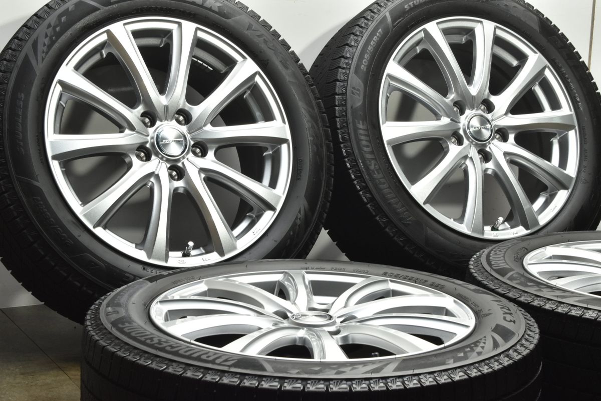 美品 超バリ溝VRX3付】ジョーカー 17in 7J +48 PCD114.3 ブリヂストン