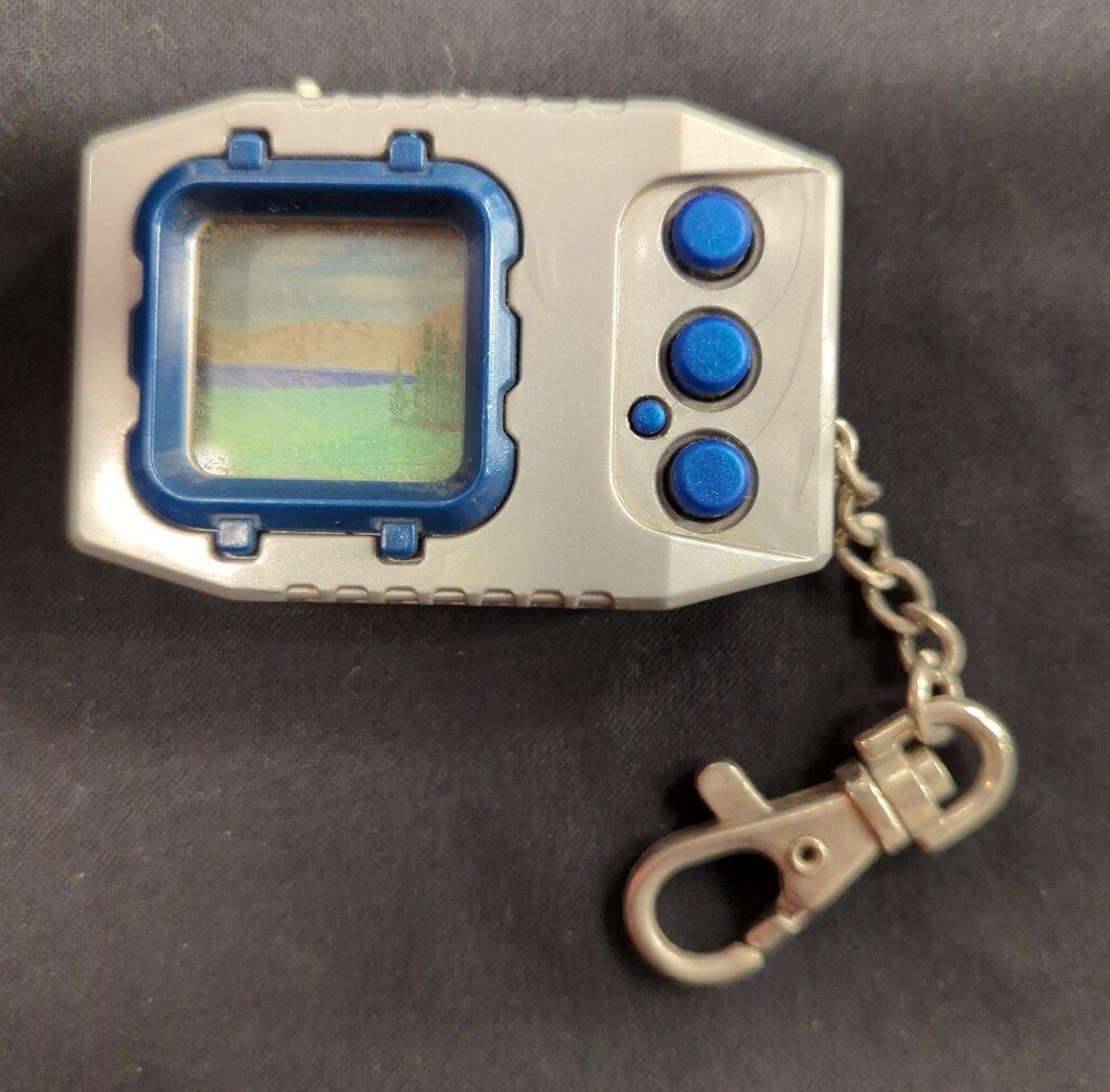 バンダイ デジモンペンデュラム ネイチャースピリッツ 銀ボディ/青枠