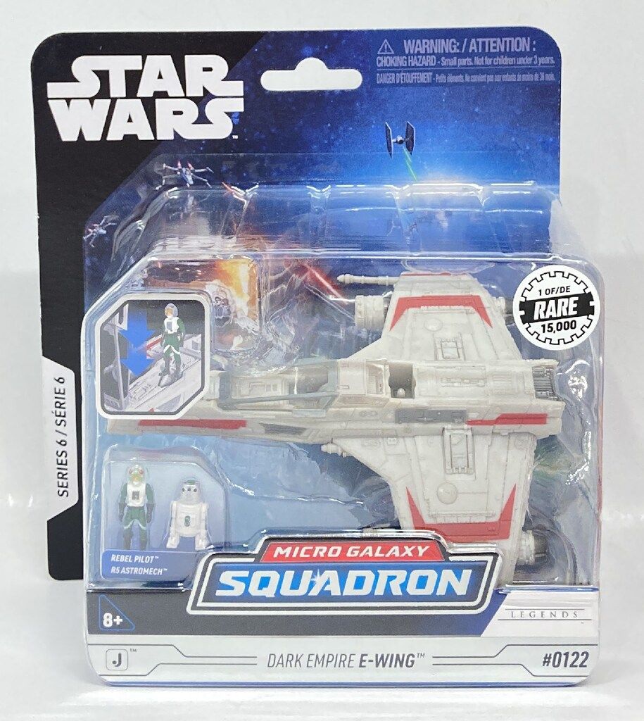 JAZWARES MICRO GALAXY SQUADRON STAR WARS DARK EMPIRE E-WING 0122