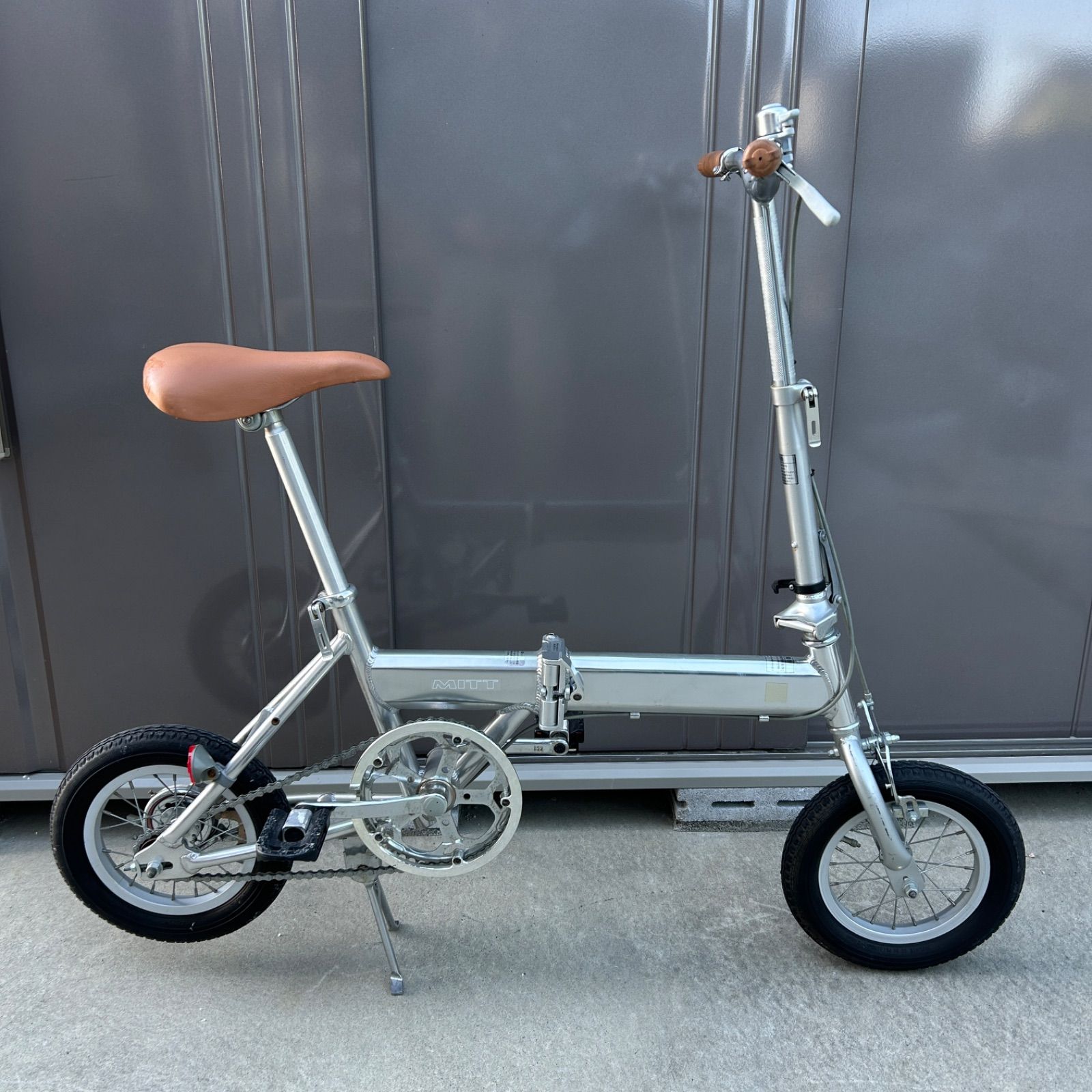 愛知県愛西市】MITT 14インチ 折りたたみ自転車 シルバー 動作確認済
