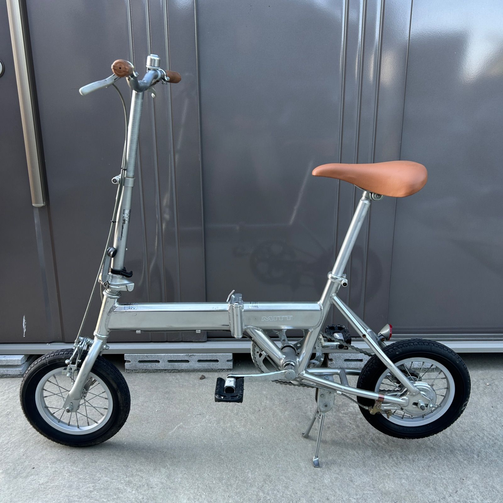 愛知県愛西市】MITT 14インチ 折りたたみ自転車 シルバー 動作確認済