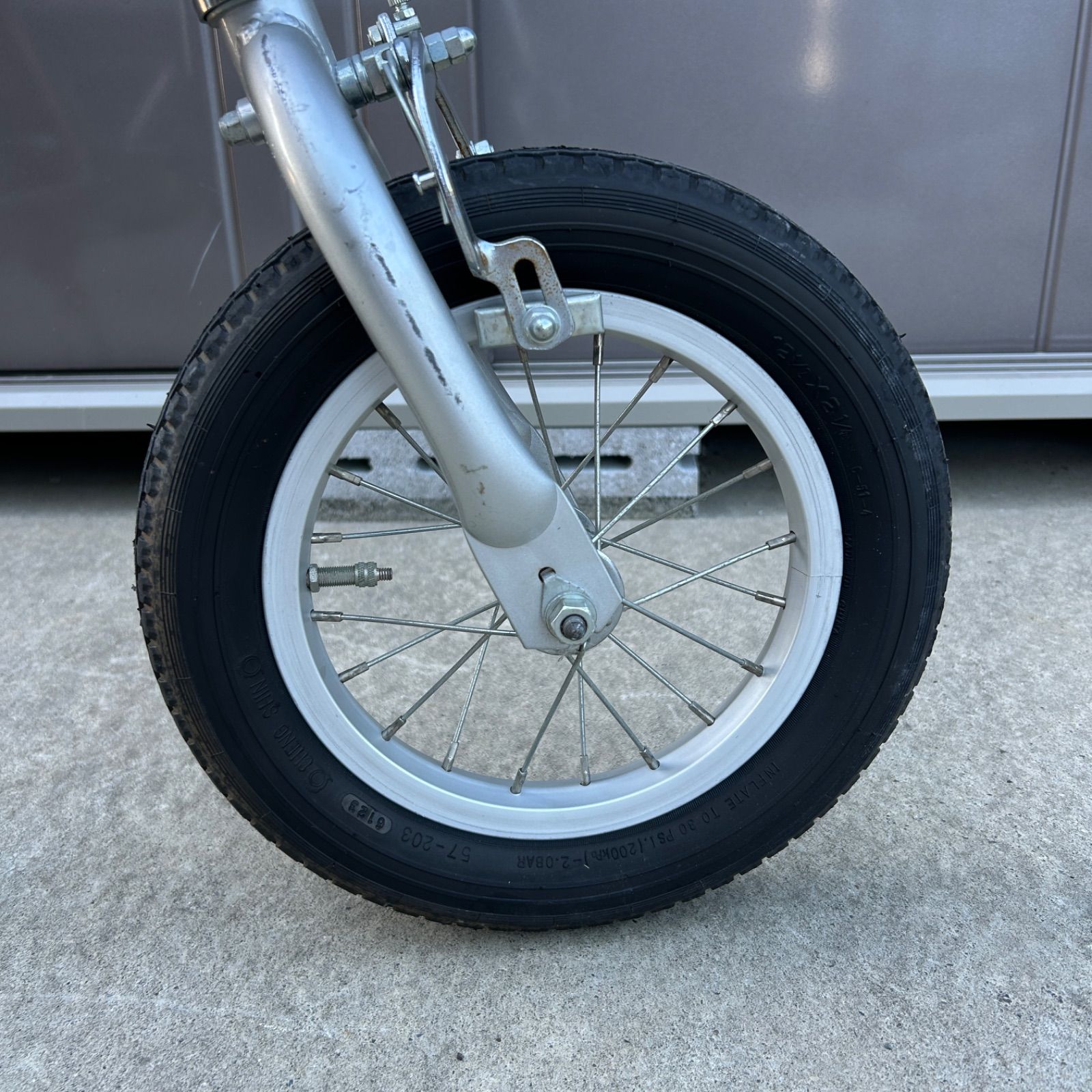 愛知県愛西市】MITT 14インチ 折りたたみ自転車 シルバー 動作確認済
