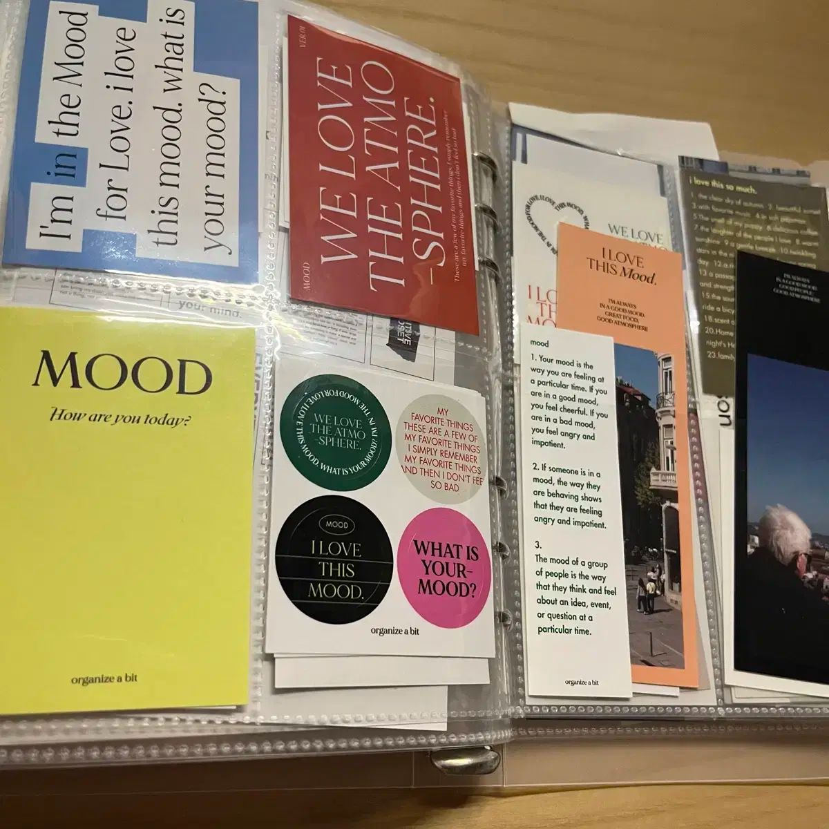 感性スクラップステッカーバインダー