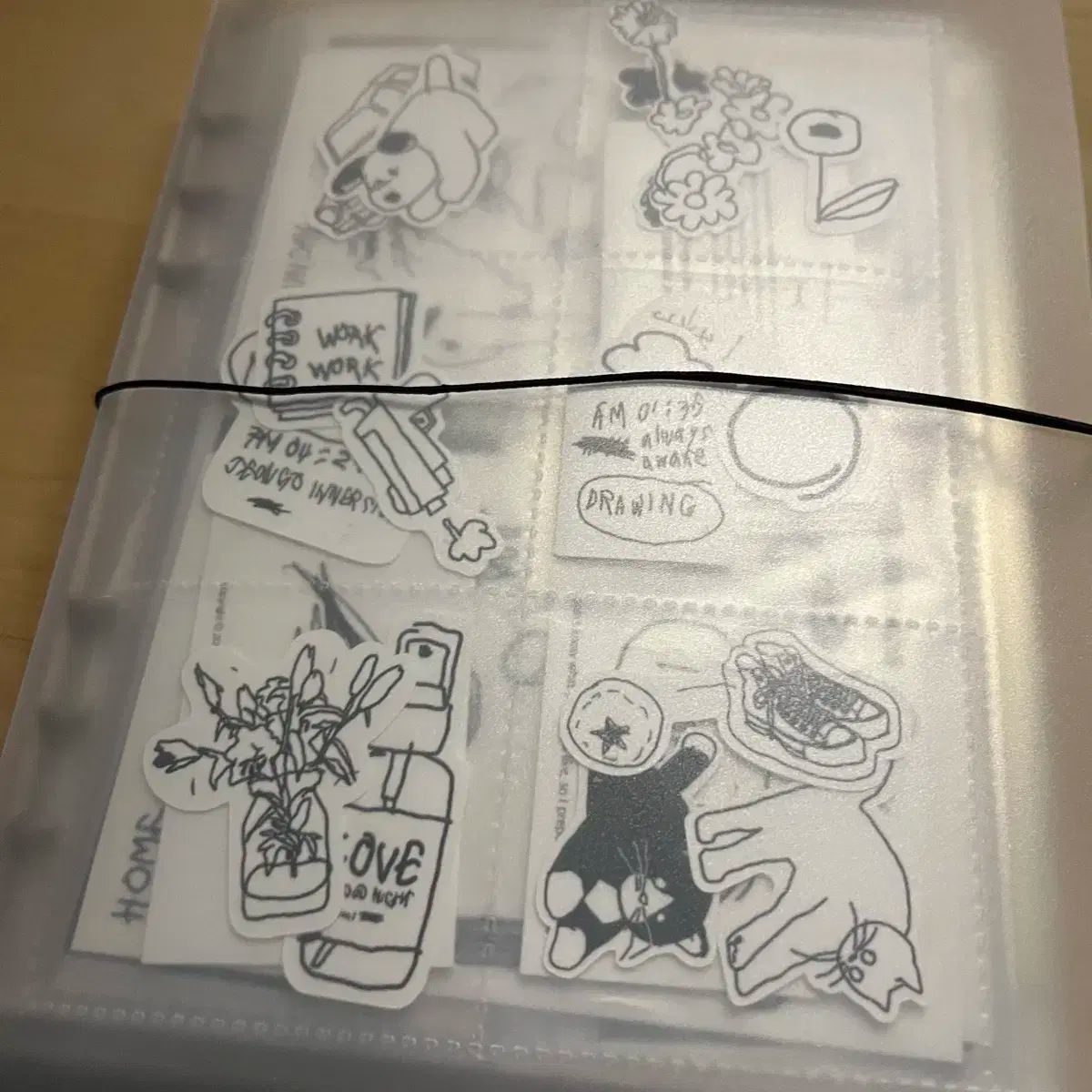 感性スクラップステッカーバインダー