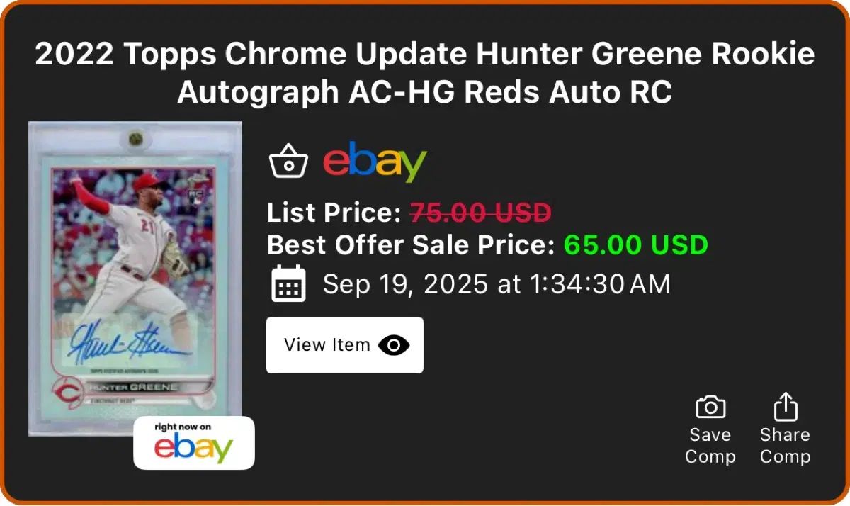 MLB シンシナティ HUNTER グリーン ルーキー オート 含む 랏