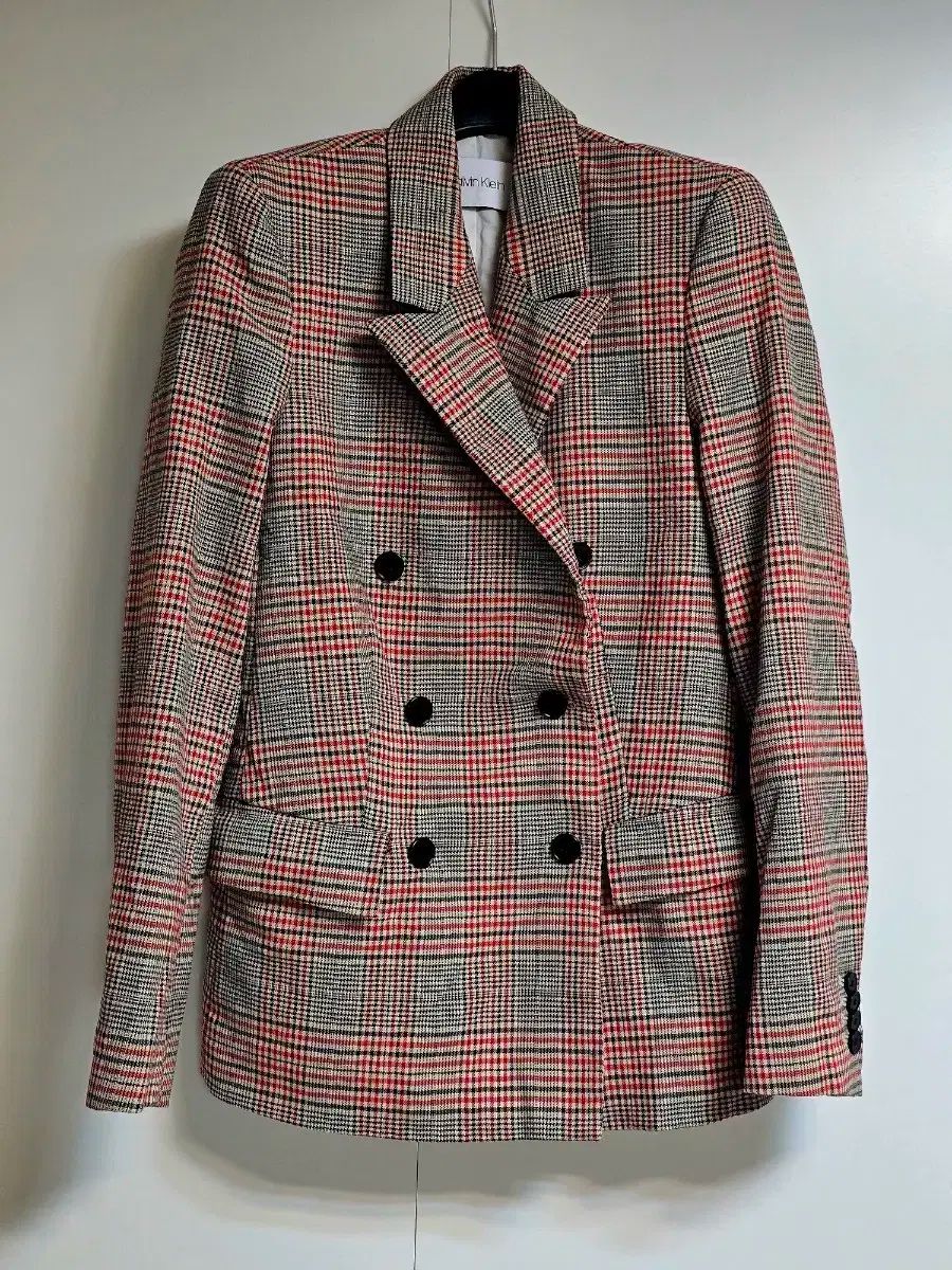 Calvin Klein カルバン クライン ウール CHECK ブレーザー ジャケット