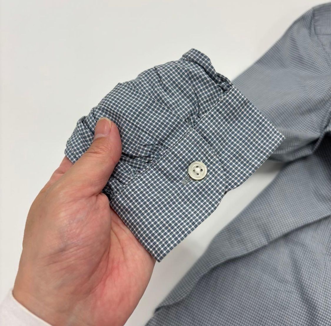 マーガレットハウエル チェックシャツ ダークグレー Sサイズ ◎極美品 マーガレットハウエル チェックシャツ ダークグレー Sサイズ ◎極美品