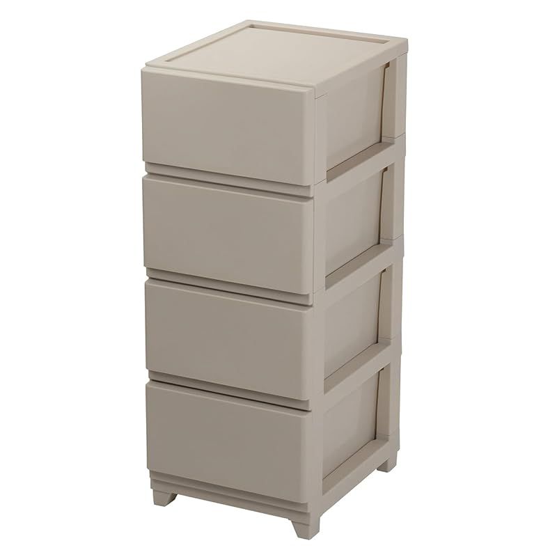 JEJアステージ JEJ Astage 収納ケース デコニー チェスト 4段 グレージュ 簡単組立 幅34×奥行41.5×高さ86.1cm