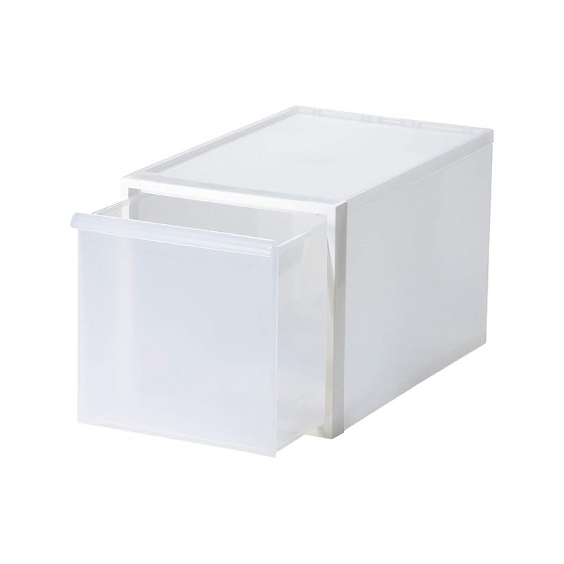 ライクイット like-it 収納ボックス クローゼットシステム 引き出し L 約幅32x奥52x高31.8cm ホワイト CS-D3 奥行き52cm 衣装ケース 衣類収納 届いてすぐに使える 累計販売数270万台突破