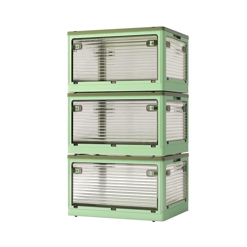 harumi 収納ボックス 収納ケース 折り畳み 28.2L 蓋付き 全方向から取り出せる 衣装ケース 積み重ね 衣装ボックス 折り畳み コンテナ ボックス 小物 衣類 布団 おもちゃ 収納ボックス キャスター付き 衣類収納ケース 収納箱 収納用品 家庭用 オ