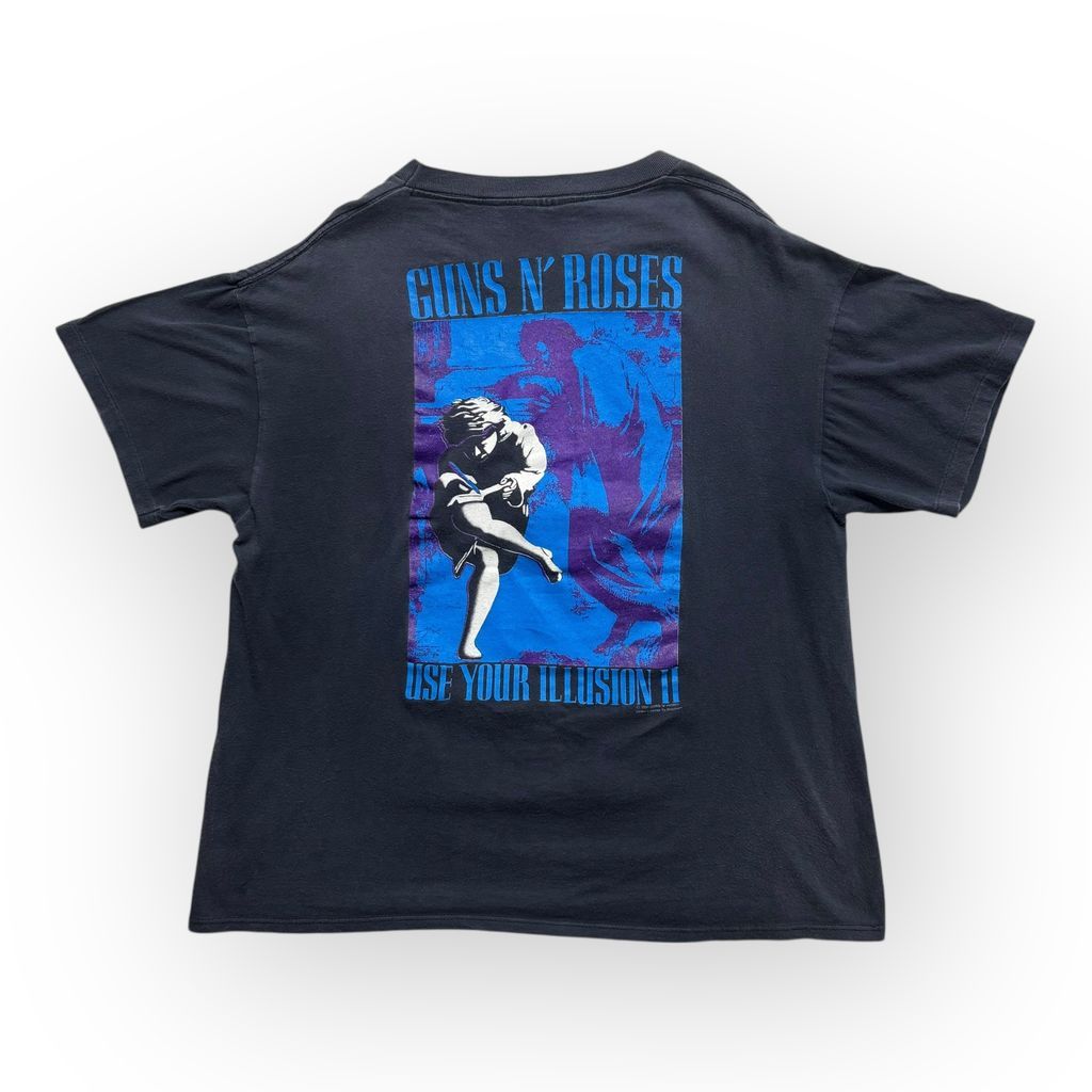 90’s GUNS N’ ROSES USE YOUR ILLUSION 両面プリント Tシャツ ガンズ イリュージョン BROCUM バンド アメカジ 古着 アメリカ古着 都内 中野区 古着屋