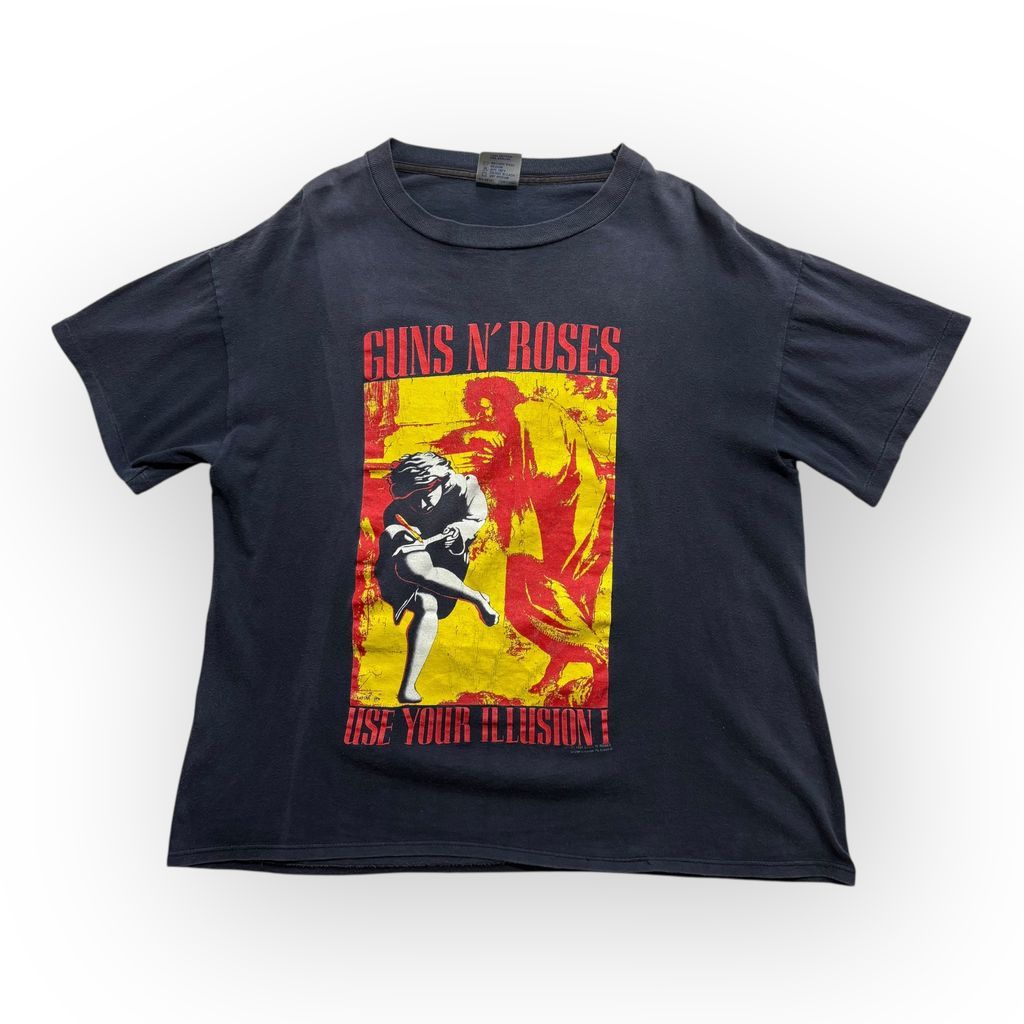 90’s GUNS N’ ROSES USE YOUR ILLUSION 両面プリント Tシャツ ガンズ イリュージョン BROCUM バンド アメカジ 古着 アメリカ古着 都内 中野区 古着屋