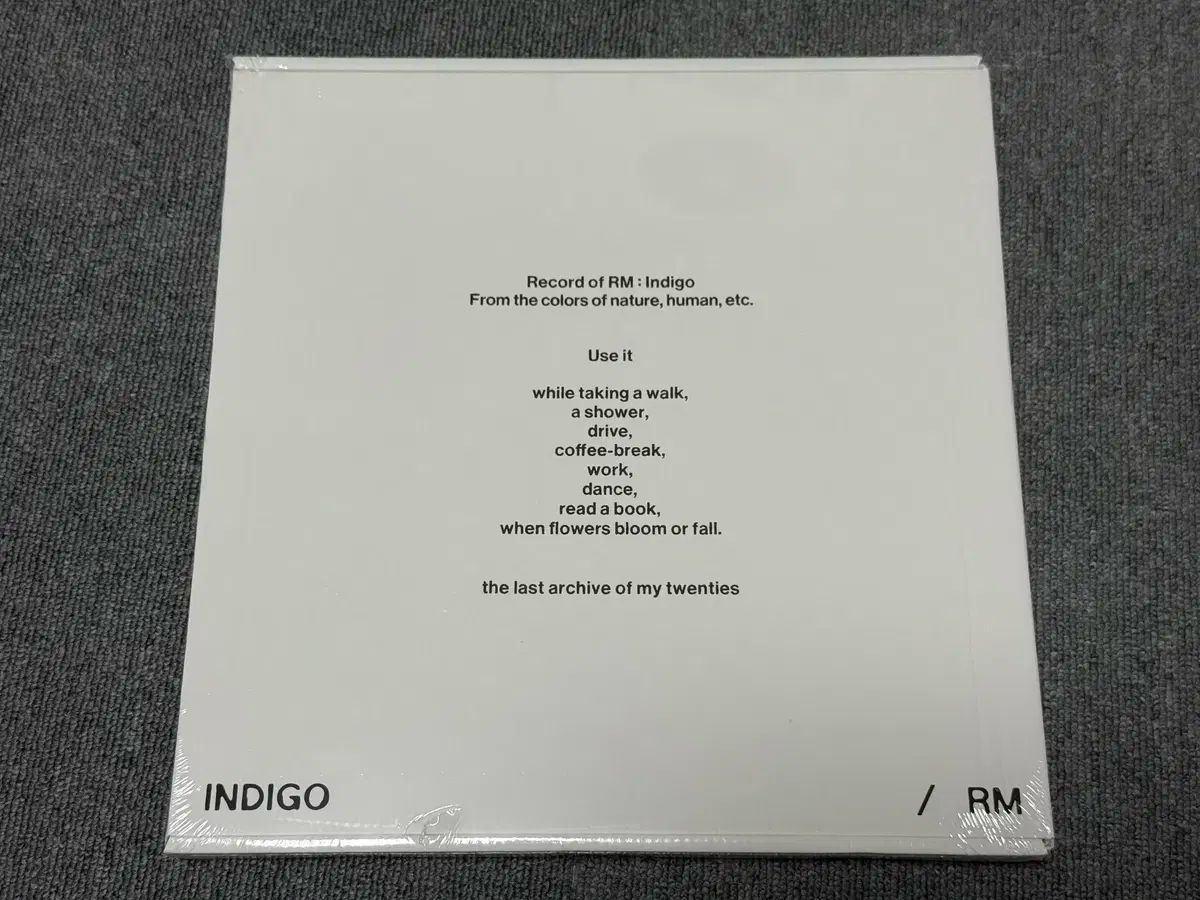 RM 防弾少年団 ー Indigo LP 箱セット