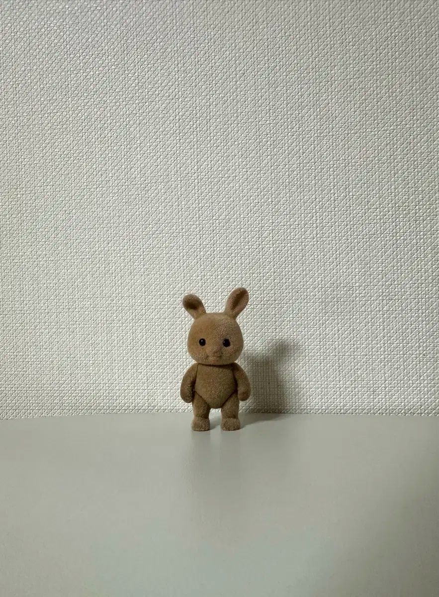 シルバニアファミリー ブラウン 耳 접 토끼 直立