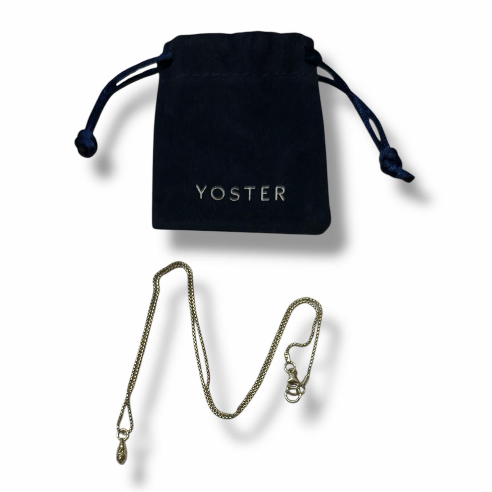 YOSTER グランドドロップネックレス ティアーズ 涙 雫 ヨースター シルバー 2657 M