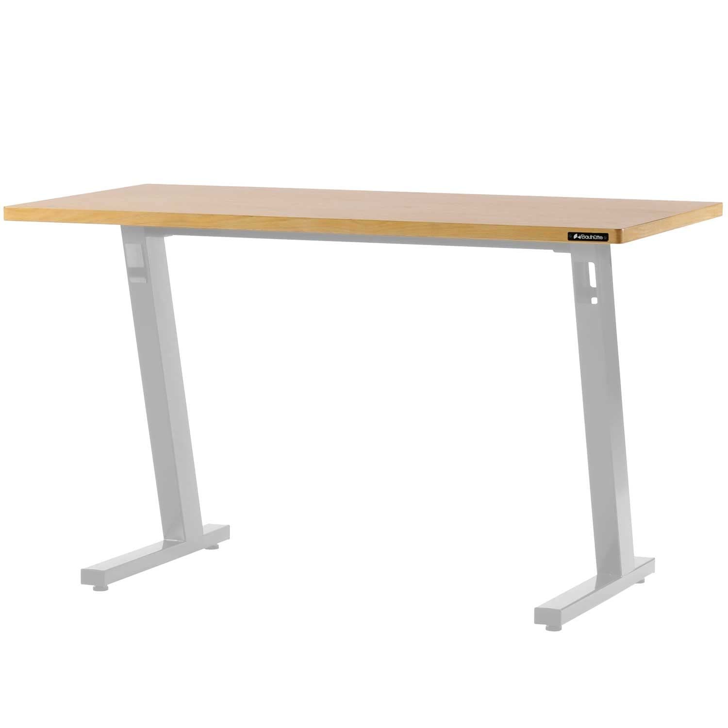 Bauhutte バウヒュッテ ゲーミングデスク 天板 ケーブルマスター ステーブルテーブル 用 BHD TB 1200 AK 幅 120 奥行き 60 cm 厚さ 2 5 オーク 木目 パソコンデスク