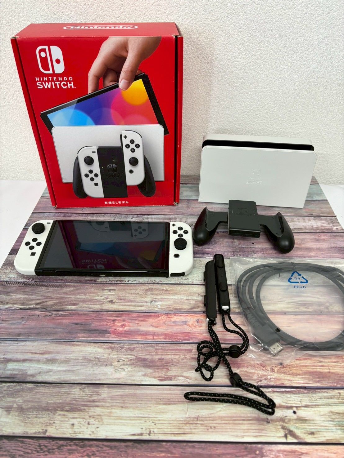 Nintendo Switch 有機ELモデル ホワイト 本体セット 起動時画面揺れあり スイッチ