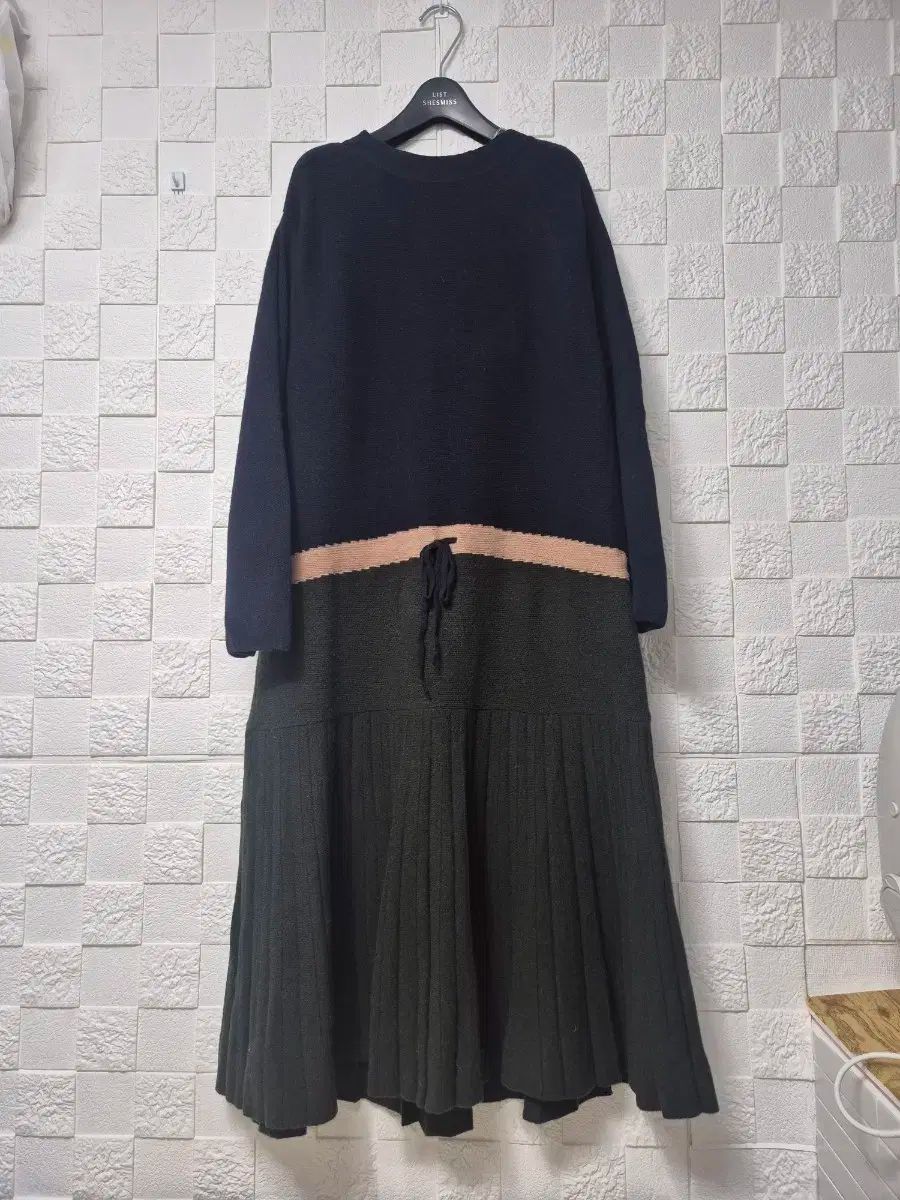 The HANDSOME SJSJ バイ ニット プリーツ Long ワンピースF