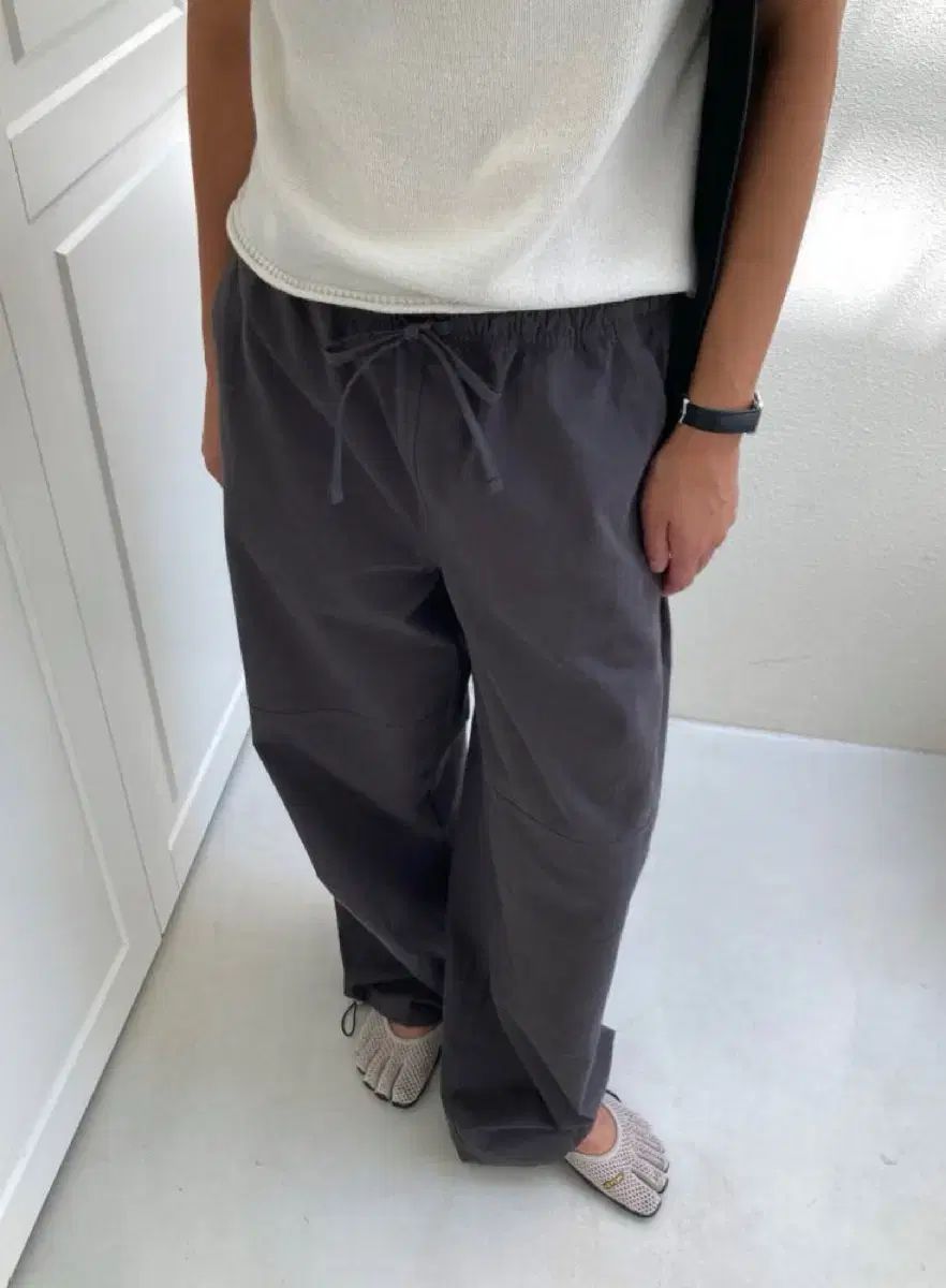 ロマンティックサイズ コットン NEW WIND AND WISH パンツ ブラック