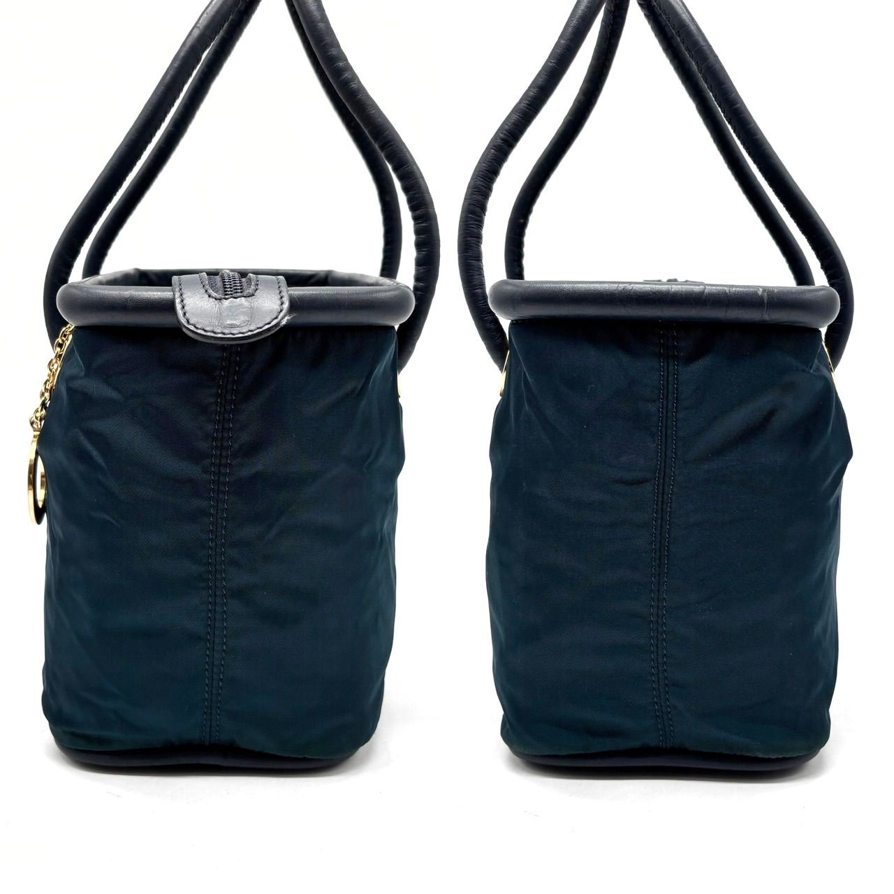 【人気】セリーヌ　ハンドバッグ　ロゴ型押し　ゴールド金具　レザー　ダークネイビー 楽天市場】CELINE セリーヌ ロゴ アコーディオン カバン 斜め掛け