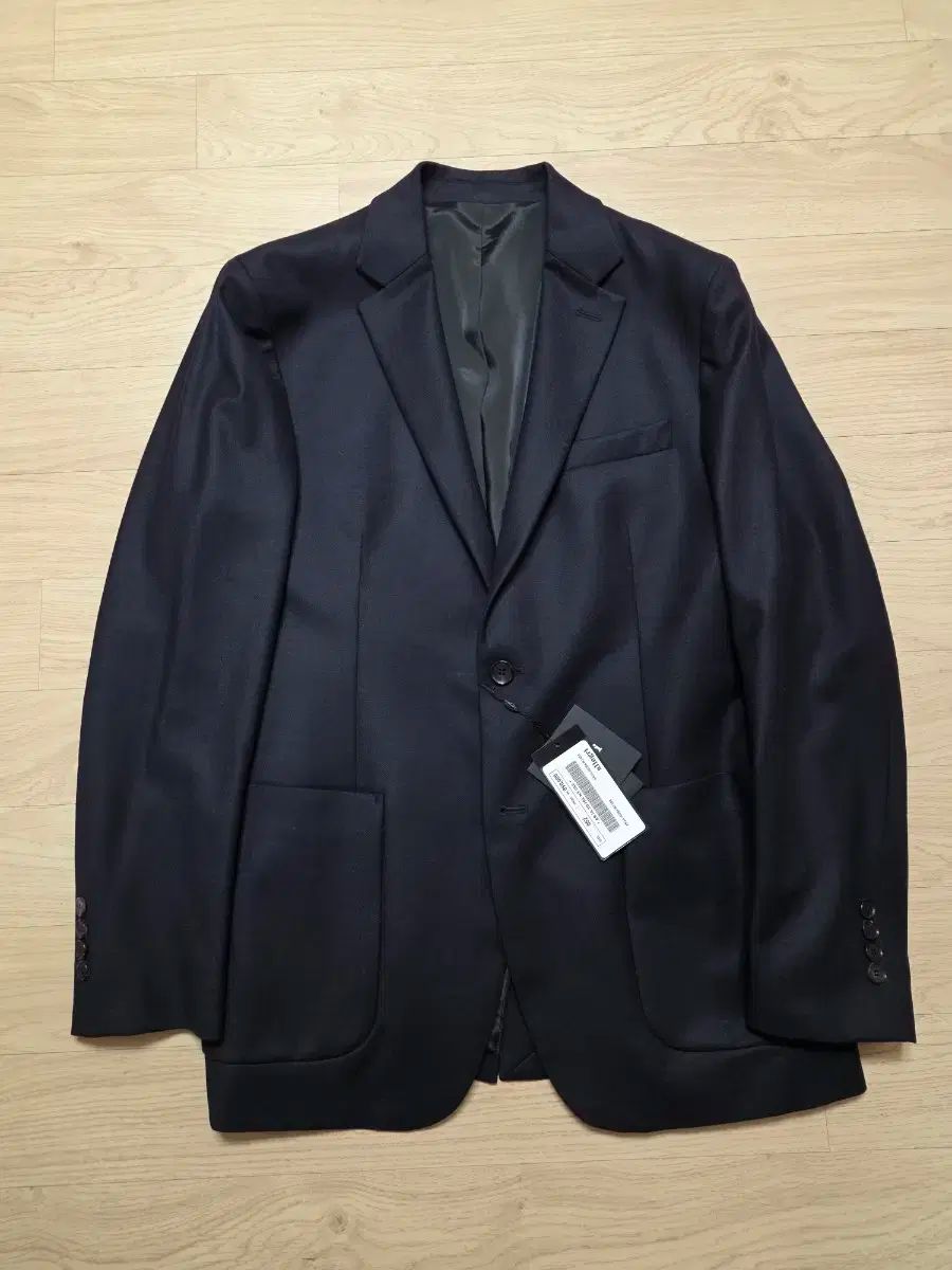 アレグリ ネイビー ウール カシミア スーツ セットアップ 105 32-33 定価128