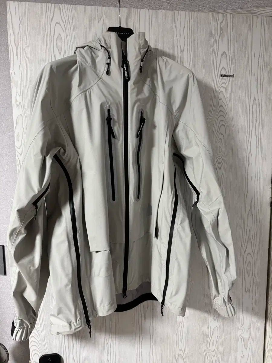 XL アンドワンダー パーテックス シールド レインジャケット ライトグレー