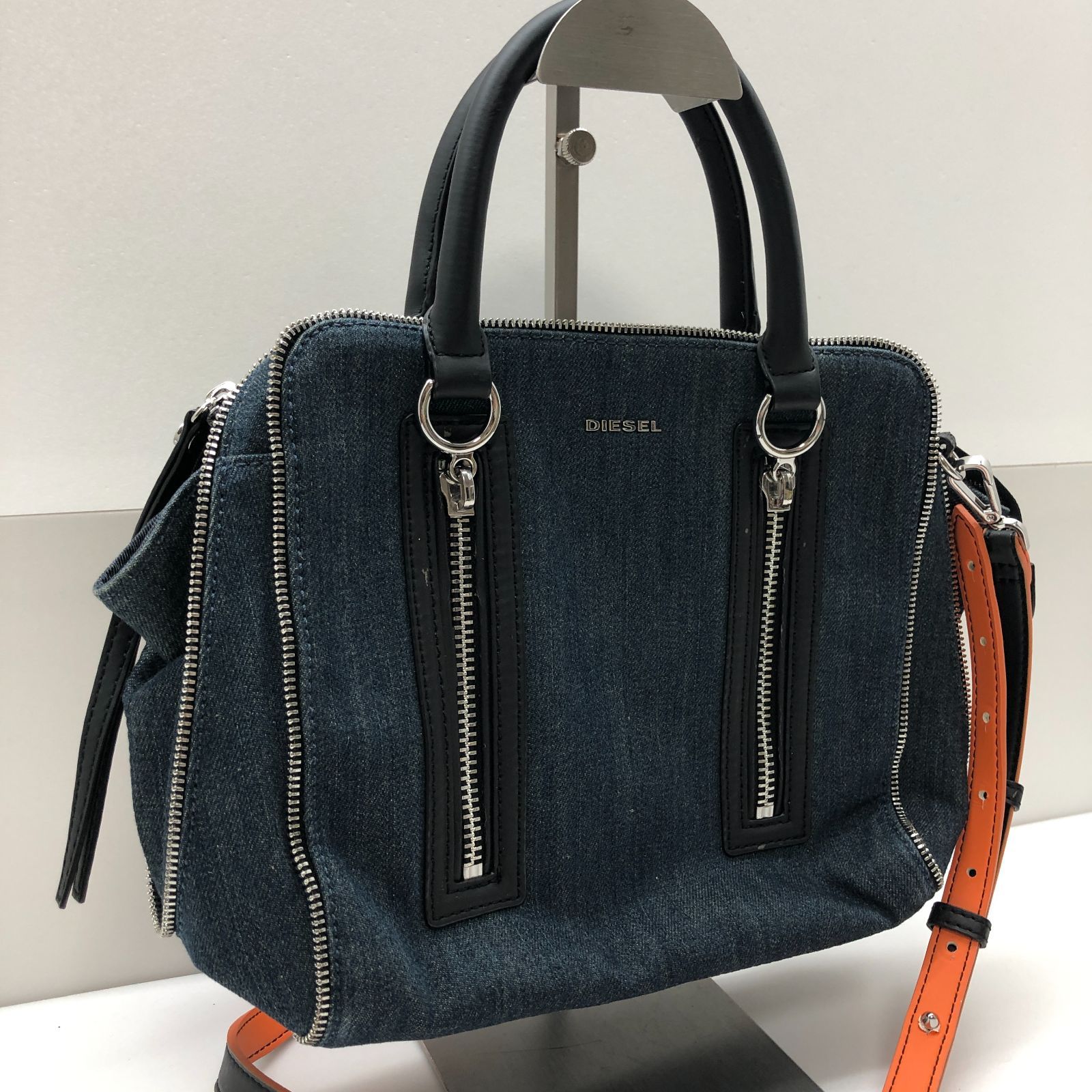 極美品！DIESEL ディーゼル 2wayショルダーバッグ デニムパッチワーク