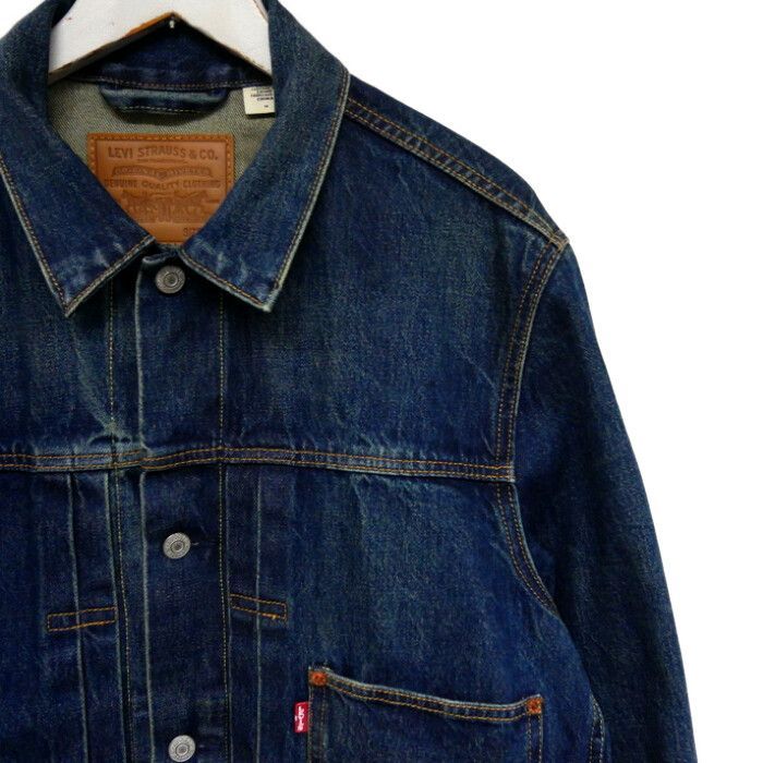 Levi s×EDIFICE リーバイス エディフィス別注 正規 30周年記念 30th TYPE1 TRUCKER JACKET 1936 タイプ1 デニムジャケット Gジャン 1st A9516-0000 DARK INDIGO インディゴ M