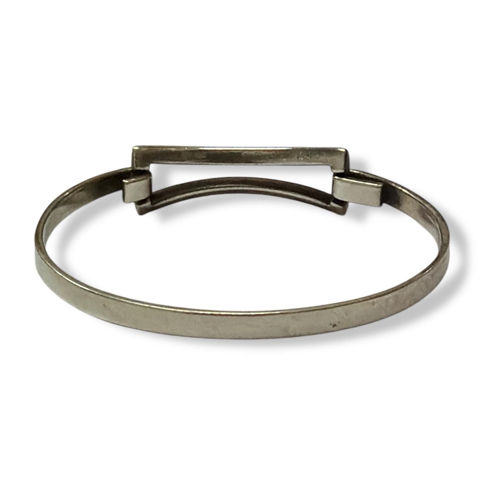 TIFFANY-Co. オープンレクタングル オープンスクエアバングル ブレスレット ティファニー シルバー 2339 M