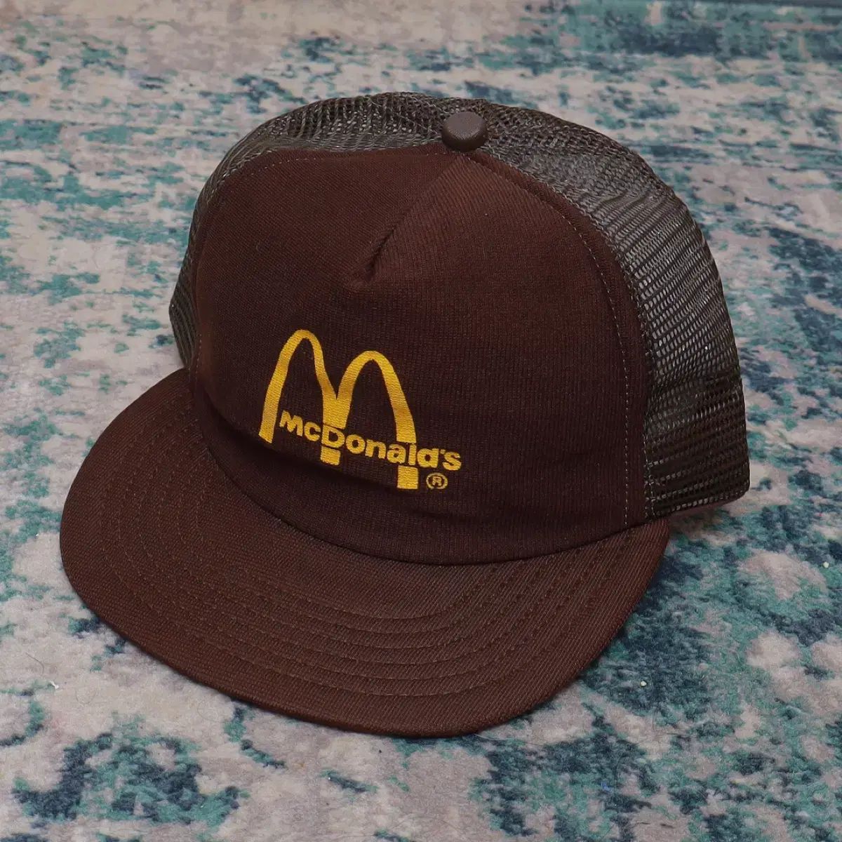 VTG ヴィンテージ 1970年代 マクドナルド ロゴ トラッカーキャップ ブラウン
