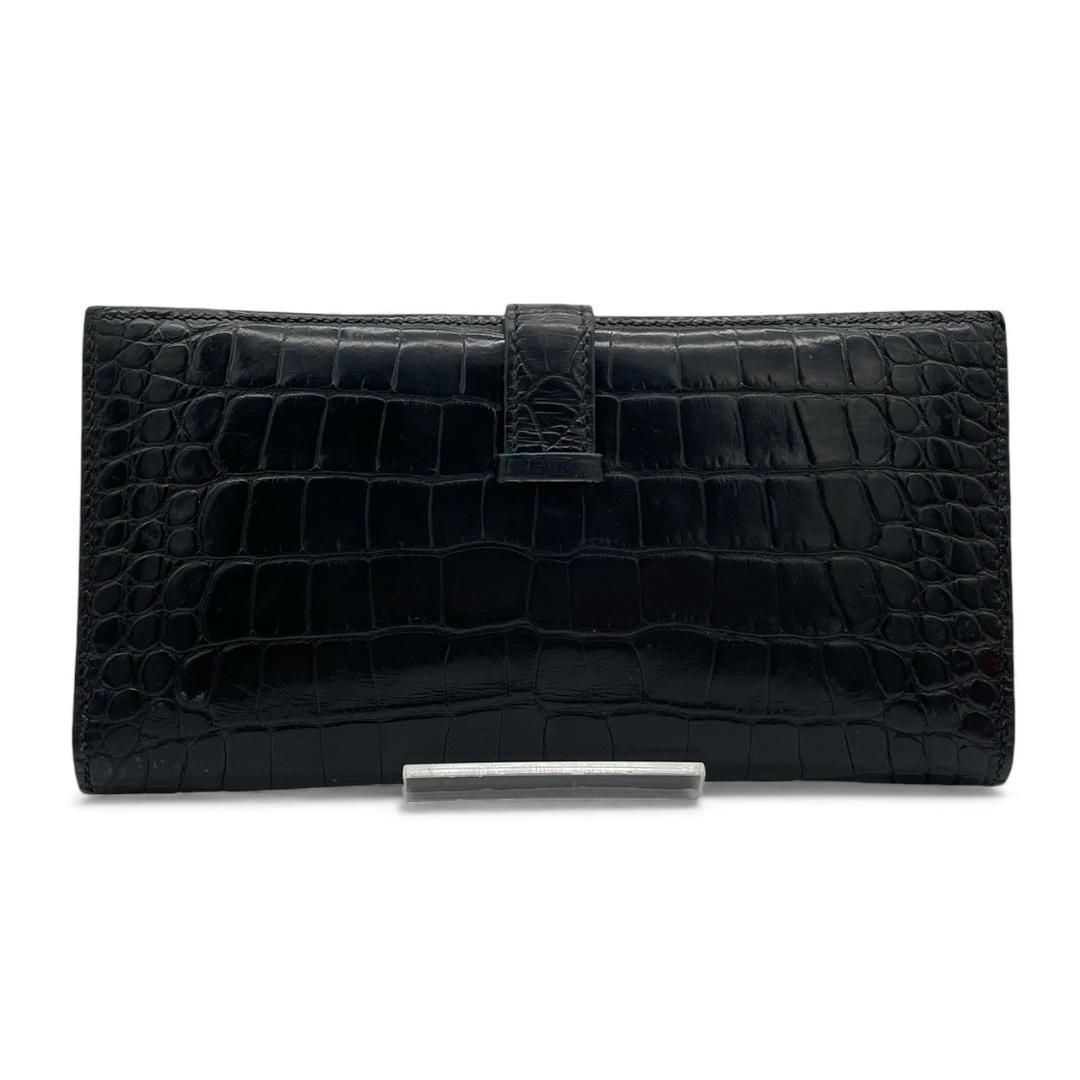 超極美品】エルメス HERMES アリゲーター シャイニング ベアン 二