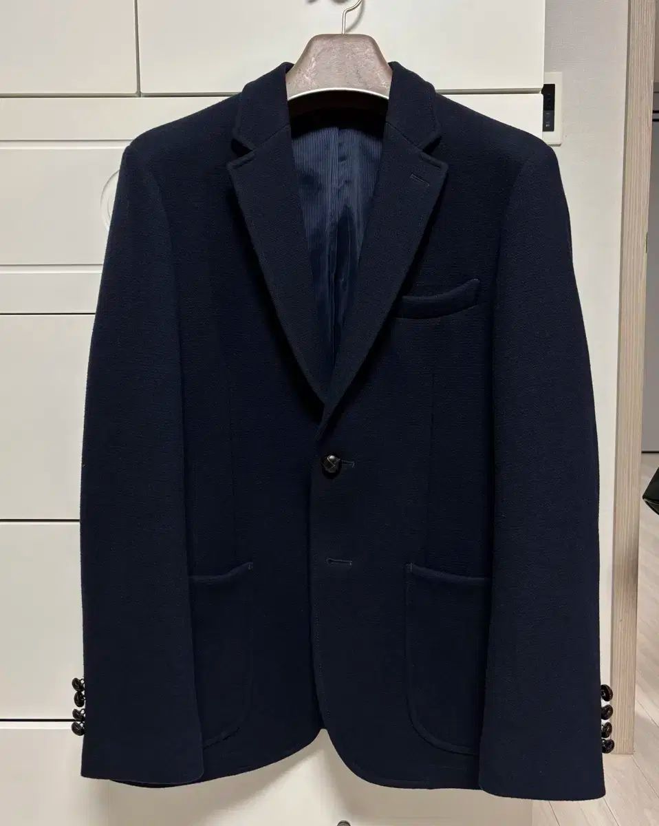 HAZZYS ヘジス ネイビー ウール ジャケット 100
