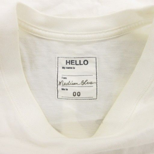 MADISONBLUE カットソー　ホワイト サイズ0 マディソンブルー MADISONBLUE 23AW NUMBERING TEE 86 ナンバリングT