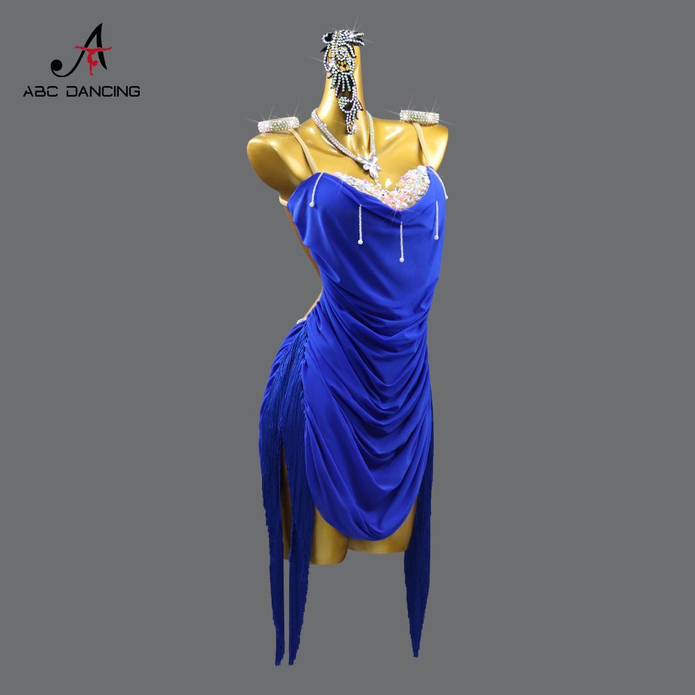 感 社交ダンス ドレス レディース 競技用 ステージ 舞台衣装 発表会 ダンスウェア ラテン サンバ ルンバ チャチャ ワルツ タンゴ モダンダンス パーティー 演出服 フラメンコ ベリーダンス フォーマルドレス P-143