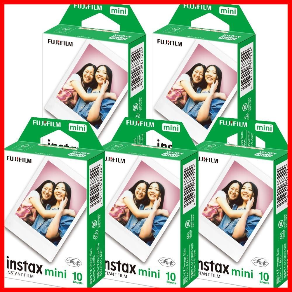 数量 JP MINI INSTAX 10枚入x5セット チェキ用フィルム 1 インスタントカメラ 5セット販売 FUJIFILM 富士フイルム